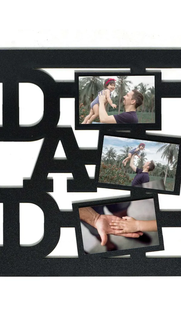 Dad_Photo_Frame-Black_Color_in_Cardboard_Rectangle_Shape
