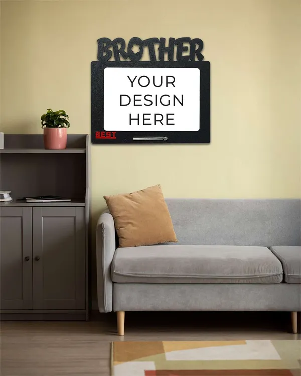 Brother_Photo_Frame-Black_Color_in_Cardboard_Rectangle_Shape