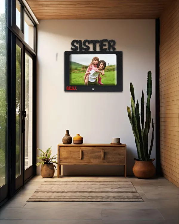 Sister_Photo_Frame-Black_Color_Cardboard