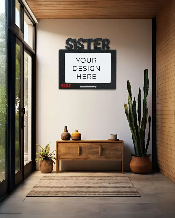 Sister_Photo_Frame-Black_Color_Cardboard