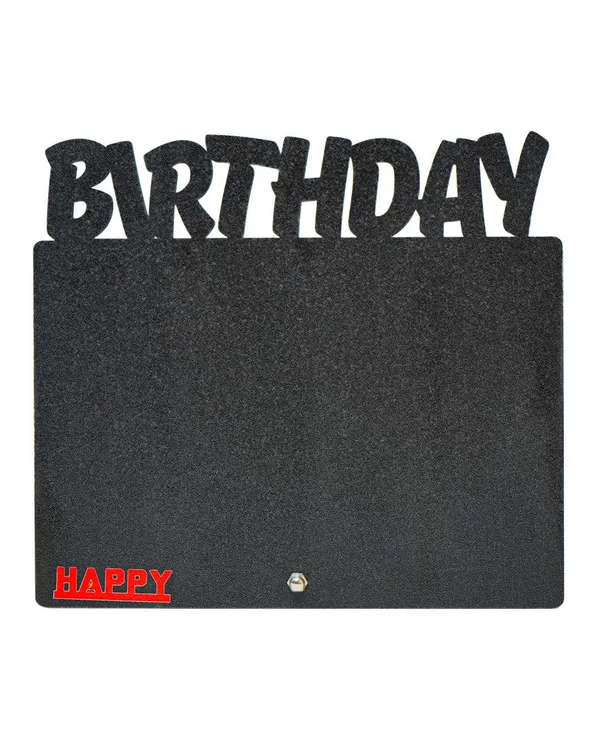 Birthday_Photo_Frame-Black_And_Brown_Cardboard_Rectangle_Shape