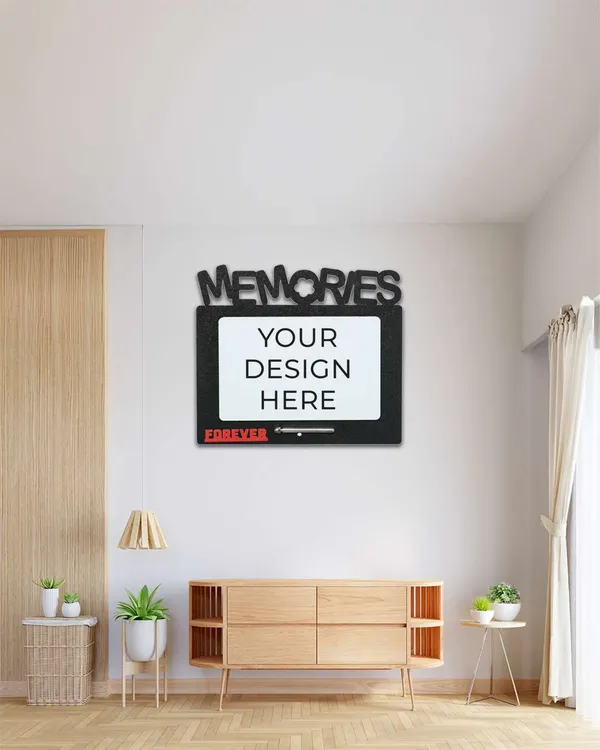 Memories_Photo_Frame-Black_and_Brown_Cardboard_Rectangle_Shape