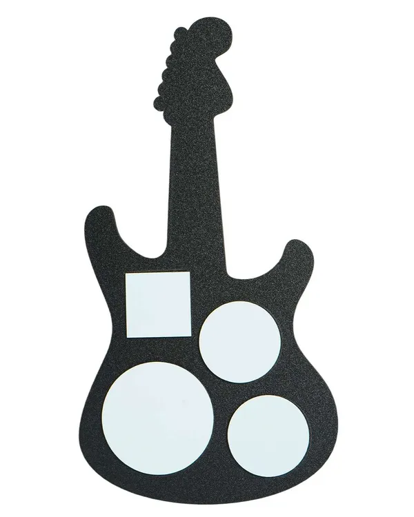 Guitar_Shaped_Photo_Frame-Black_MDF_Laser_Cut