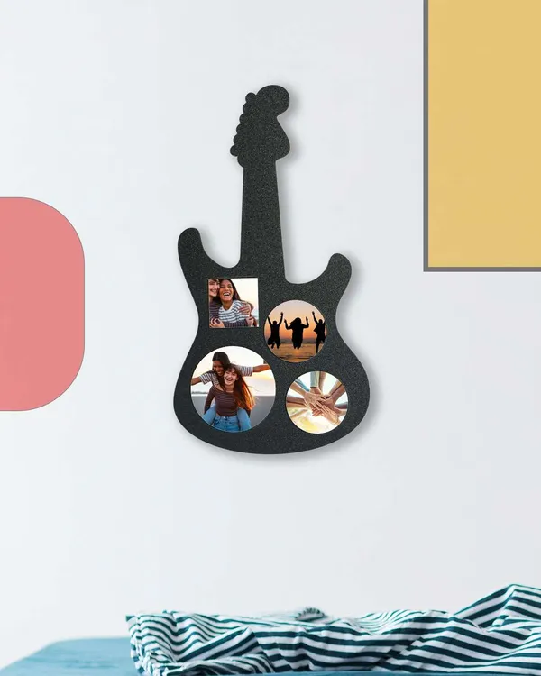 Guitar_Shaped_Photo_Frame-Black_MDF_Laser_Cut