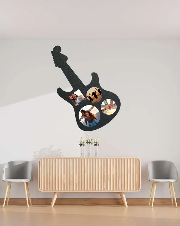 Guitar_Shaped_Photo_Frame-Black_MDF_Laser_Cut