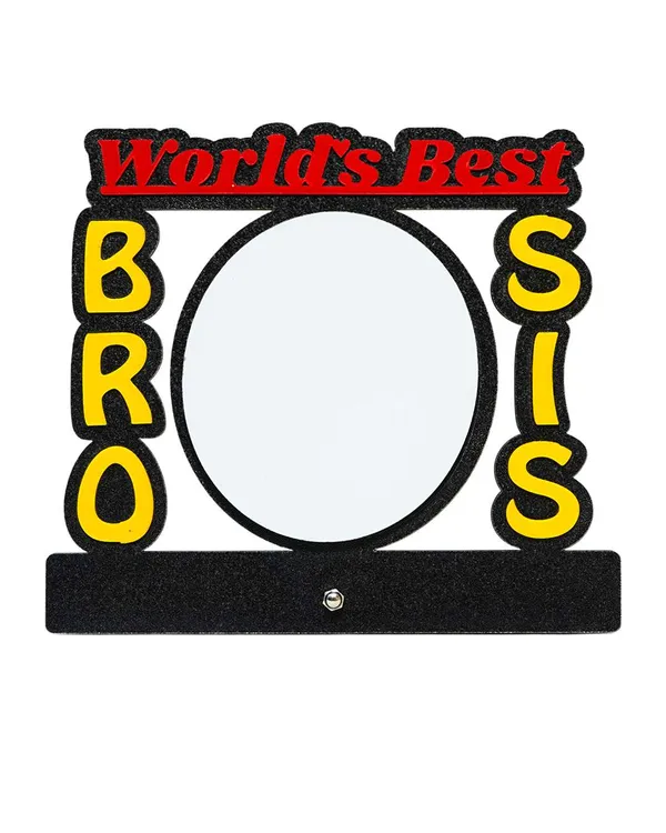 Bro-Sis_Oval_Shape_Photo_Frame-Multicolor_Cardboard