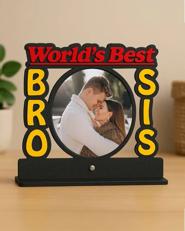 Bro-Sis_Oval_Shape_Photo_Frame-Multicolor_Cardboard