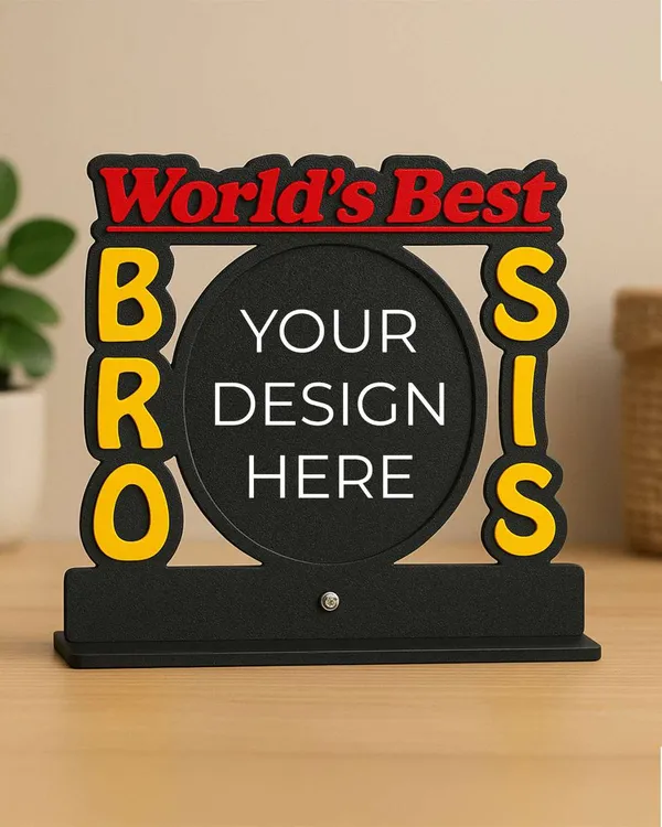Bro-Sis_Oval_Shape_Photo_Frame-Multicolor_Cardboard