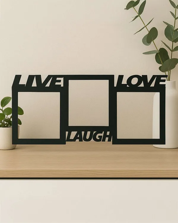 Live_Laugh_Love_Photo_Frame-Black_Cardboard_Rectangle_Shaped