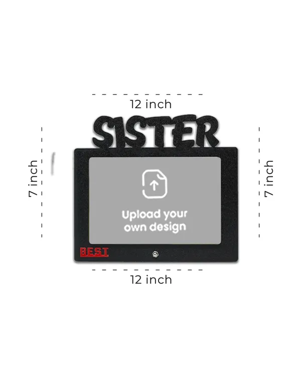Sister_Photo_Frame-Black_Color_Cardboard