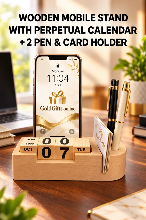 Pine_Wood_Perpetual_Calendar_with_Phone,_Pen_&_Visiting_Card_Holder_|_Handmade_Wooden_Desk_Calendar_|_Manual_Date_Change_Block_Calendar_|_Office_&_Home_Decor_Less__₹849__₹7,330_82%_Off