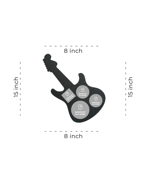 Guitar_Shaped_Photo_Frame-Black_MDF_Laser_Cut