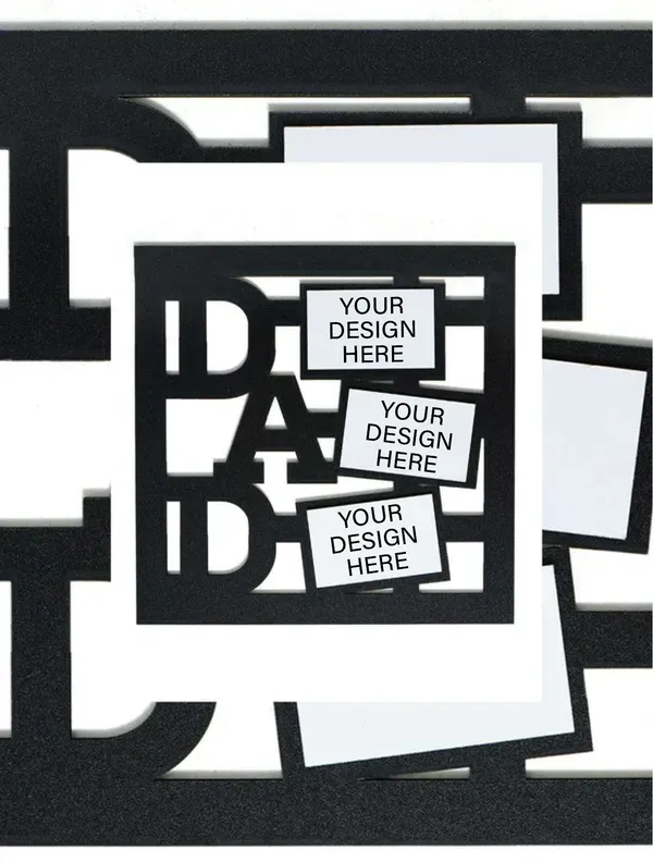 Dad_Photo_Frame-Black_Color_in_Cardboard_Rectangle_Shape