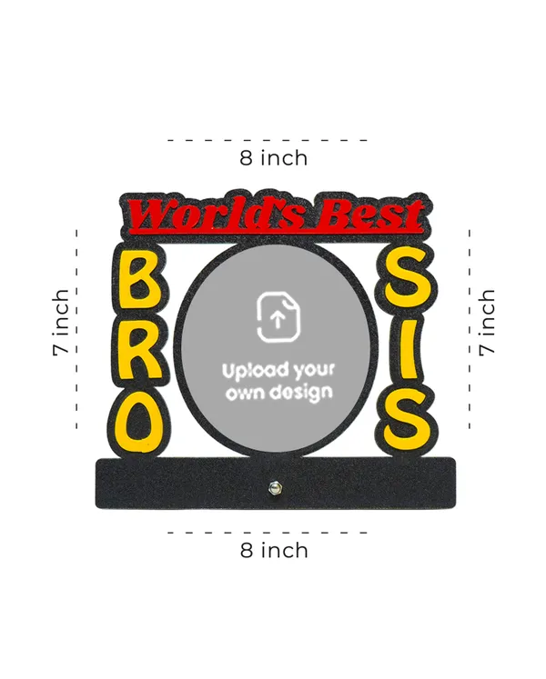 Bro-Sis_Oval_Shape_Photo_Frame-Multicolor_Cardboard