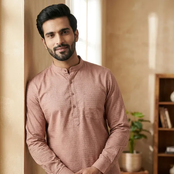 Dusty_Peach_Cotton_Printed_Shirt_For_Men