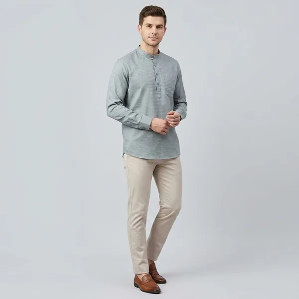 Grey_Cotton_Solid_Kurta_For_Men