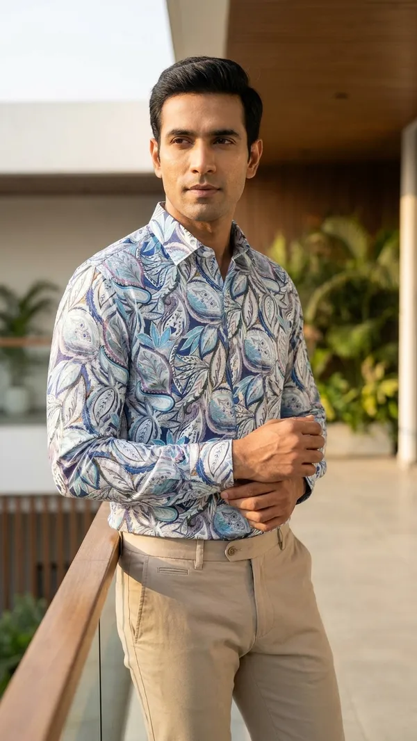 Multicolor_Cotton_Paisley_Shirt_For_Men