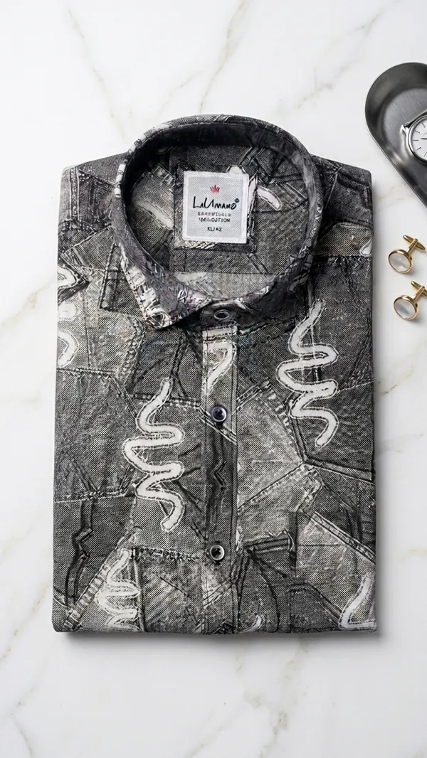 Grey_And_White_Cotton_Printed_Shirt_For_Men