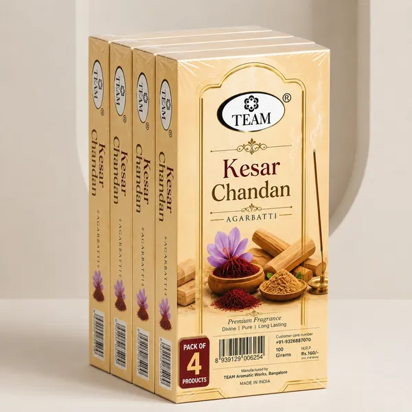 Pack_Of_4_Team_Kesar_Chandan_Premium_Agarbatti_100_Gm