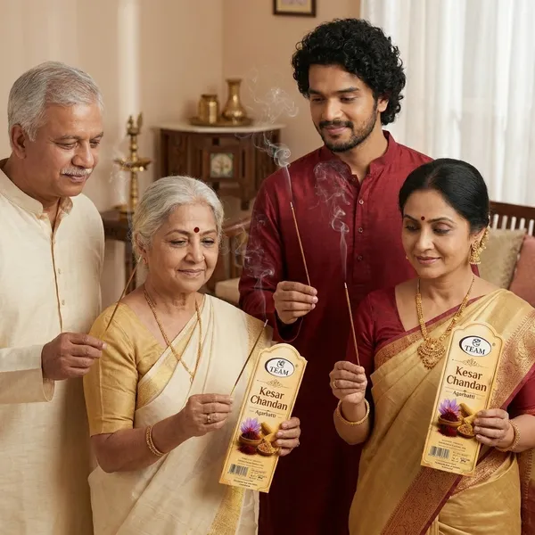Pack_Of_4_Team_Kesar_Chandan_Premium_Agarbatti_100_Gm