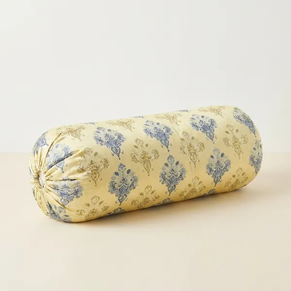Comfortpro_Bolster_Yellow_And_Blue_Cotton_Cover_And_Polyester_Fiber_Filling_Pillow