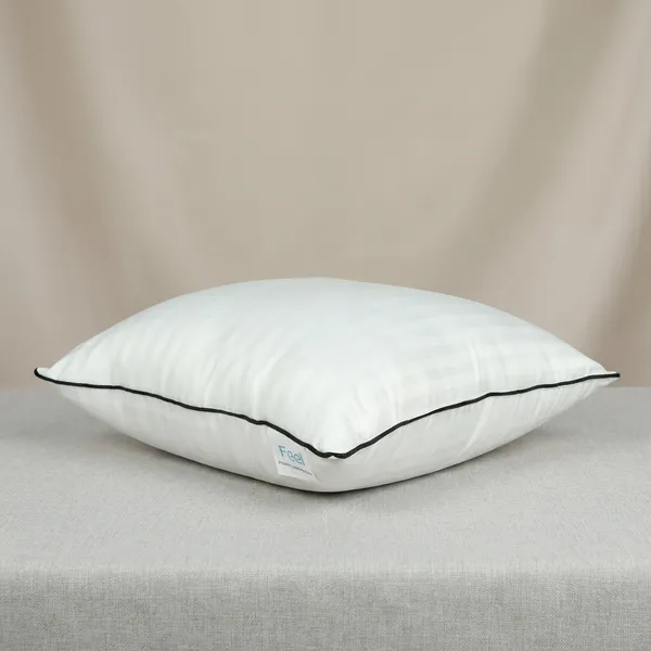 Ease_Cushion_White_And_Black_Cotton_Cover_And_Polyester_Fiber_Filling_Pillow