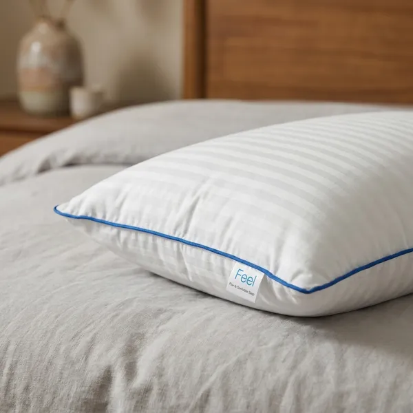 Ease_feel_Pillow_White_And_Blue_Cotton_Cover_And_Polyester_Fiber_Filling_Pillow