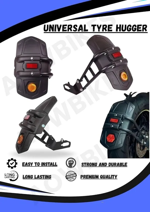 Universal_Motorcycle_Rear_Fender_Tyre_Hugger_With_Reflector_all_bike_fitting_properly