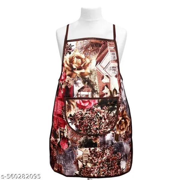 Jute_Waterproof_Kitchen_Apron_With_Front_Pocket_3_D_Print_Flower_Design