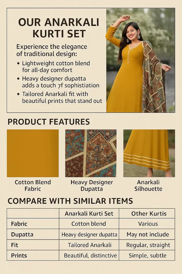 Womens_Elegant_Ethnic_Long_Anarkali_Dress_With_Printed_Dupatta_Full_Sleeves_Button_Detail_Mustard