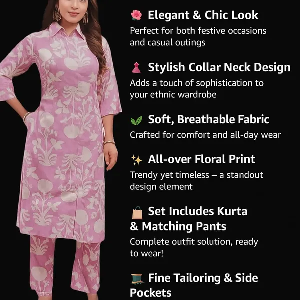Womens_Cotton_Co-ord_Set_Pink_And_White_Damask_Print_Pink