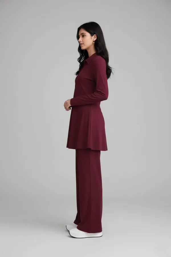 Womens_Co-ord_Set_Stylish_Long_Sleeve_Maroon