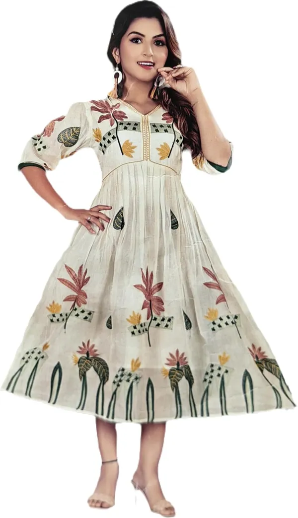 Womens_Floral_Print_Cotton_Midi_Dress