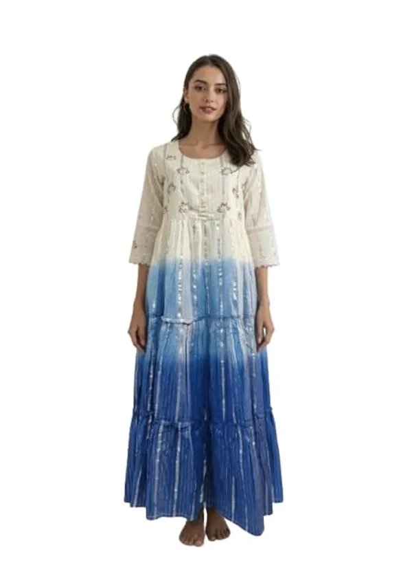 Womens_Ombre_Maxi_Dress_Tiered_Flowy_Gown_Indo_Western_White