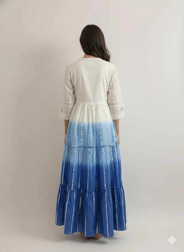 Womens_Ombre_Maxi_Dress_Tiered_Flowy_Gown_Indo_Western_White