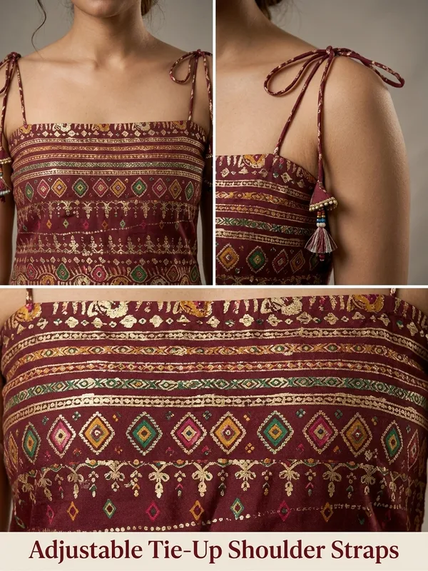 The_XOXO_Women's_Printed_Rayon_Short_Kurti_Top_|_Adjustable_Tie-Up_Shoulder_Strap_Sleeveless_Ethnic_Top_|_Casual_Indo-Western_Summer_Kurti_for_Women_&_Girls