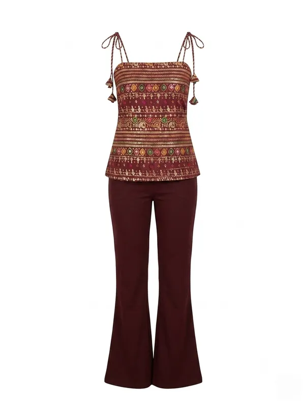 The_XOXO_Women's_Printed_Rayon_Short_Kurti_Top_|_Adjustable_Tie-Up_Shoulder_Strap_Sleeveless_Ethnic_Top_|_Casual_Indo-Western_Summer_Kurti_for_Women_&_Girls