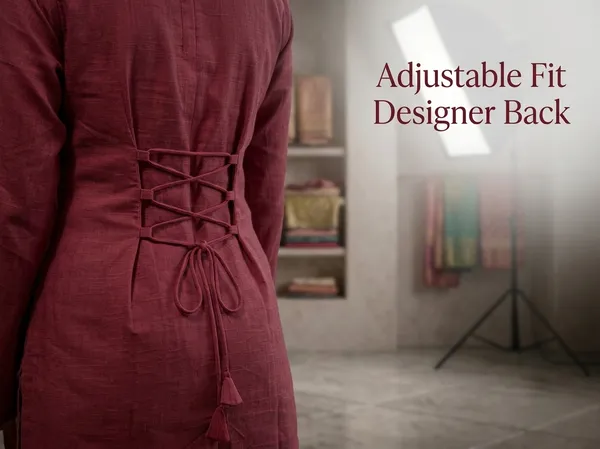 Women_Cotton_Blend_Short_Kurti_Top_with_Bell_Sleeves_&_Corset_Tie-Up_Back_|_Stylish_Designer_Neckline_Ethnic_Tunic_Kurta_for_Casual_Wear,_Office_&_Indo-Western_Styling
