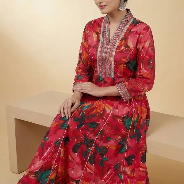 Floral_Print_Cotton_Salwar_Suit_Pink