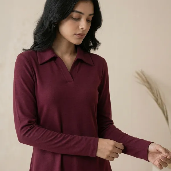 Womens_Co-ord_Set_Stylish_Long_Sleeve_Maroon