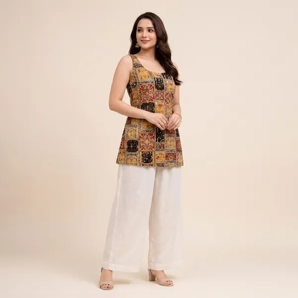 Womens_Sleeveless_Short_Kurti_Top_Ethnic_Print