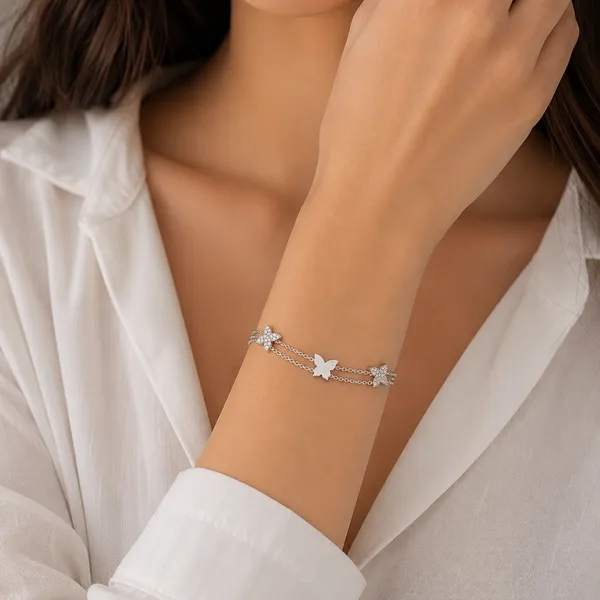 Fluttering_Trio_Layered_Bracelet_-_Made_With_925_Silver