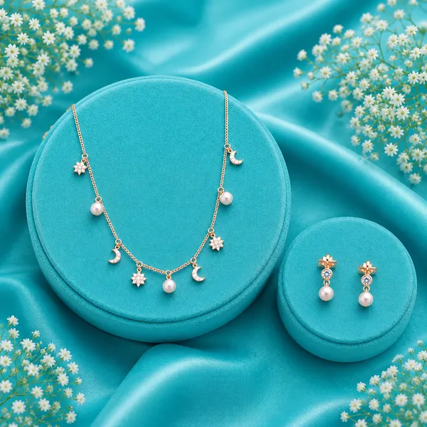 Celestial_Moon_&_Pearl_Necklace_With_Matching_Pearl_Drop_Earrings_Set_–_925_Sterling_Silver_-_Rose_Gold_Finish