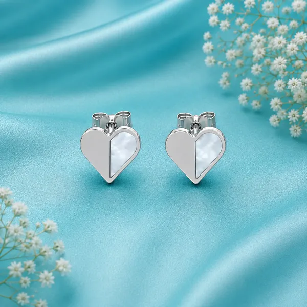 Mother_Of_Pearl_Heart_Necklace_Set_-_925_Silver