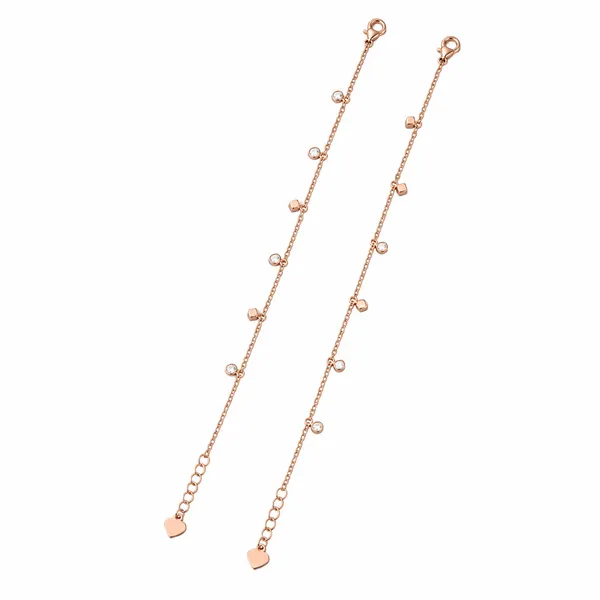 Geometric_Charms_Anklet_-_925_Silver_-_Rose_Gold_-_Single