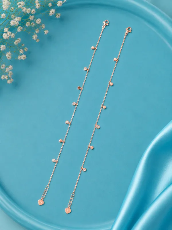 Geometric_Charms_Anklet_-_925_Silver_-_Rose_Gold_-_Single