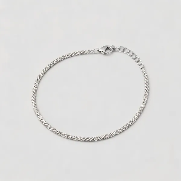 Twisted_Rope_Chain_Shimmering_Anklet_925_Silver_-_Single