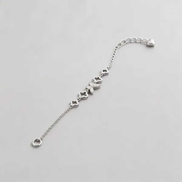 Enchanted_Clover_&_Butterfly_Bracelet_-_Made_With_925_Silver
