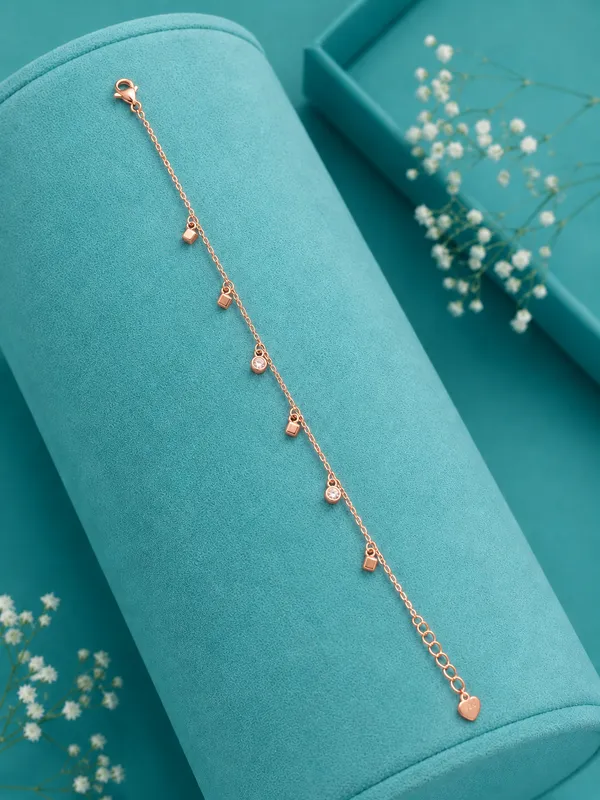 Geo-Crystal_Harmony_Drop_Bracelet_-_Rose_Gold_-_Made_With_925_Silver