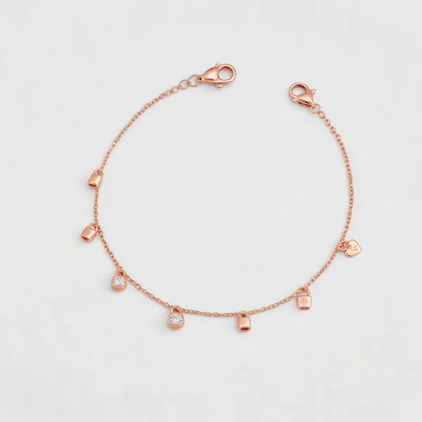 Geo-Crystal_Harmony_Drop_Bracelet_-_Rose_Gold_-_Made_With_925_Silver